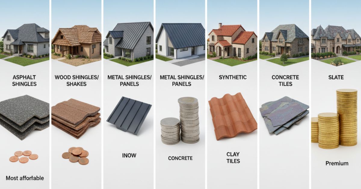 Roof Replacement Costs by Material